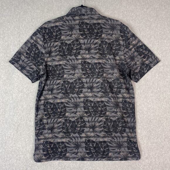 Travis Mathew Mens L Big Snow Golf Polo Shirt Floral All Over Print Cotton Blend - Picture 4 of 6